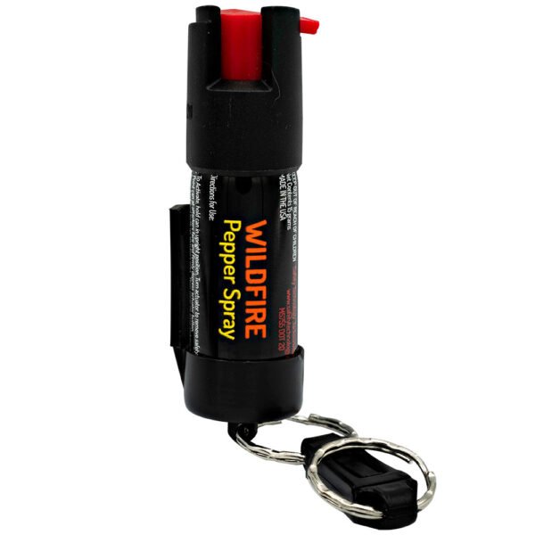 Wildfire 1.4% MC 1/2 oz pepper spray belt clip and quick release keychain